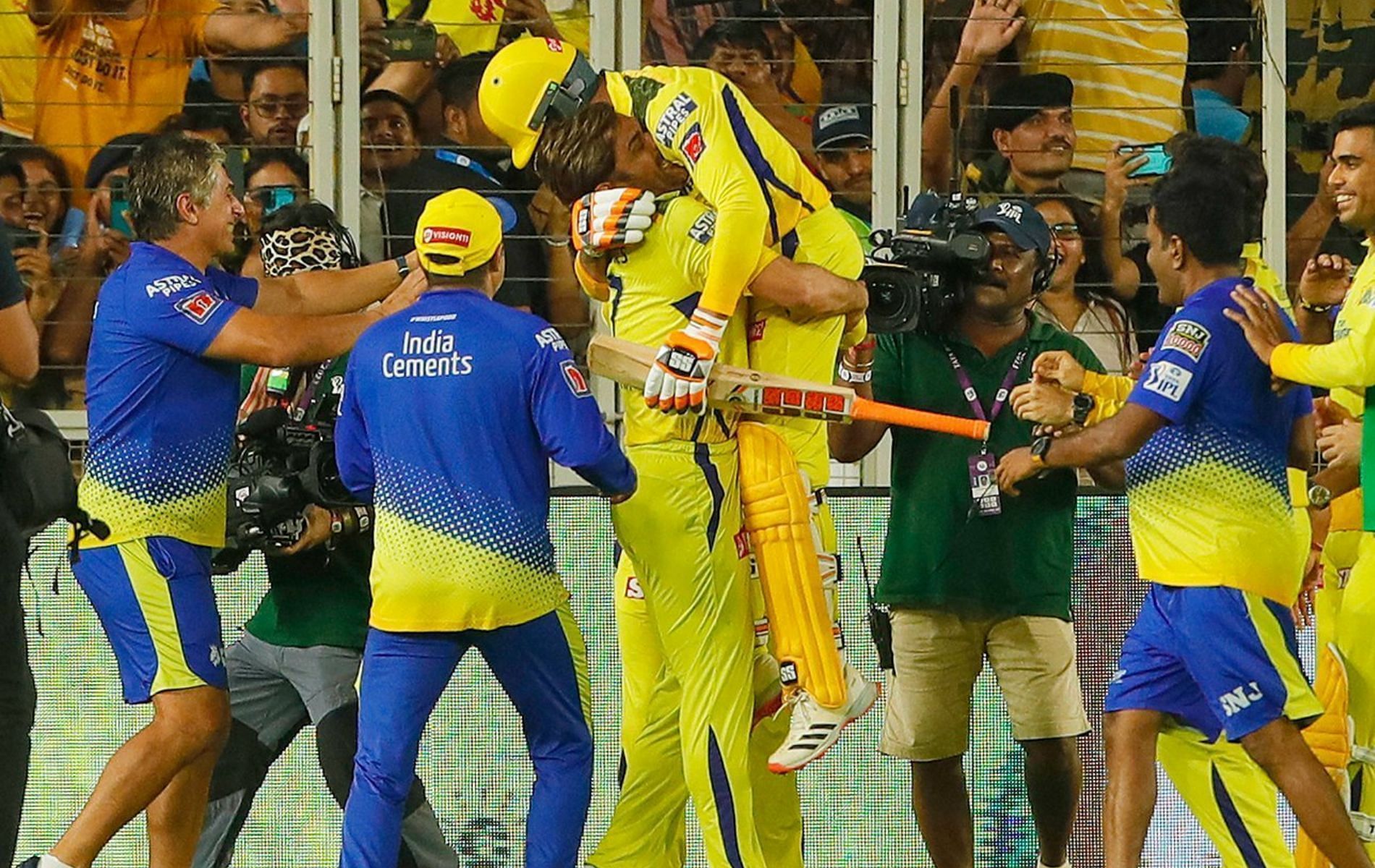 MS Dhoni in a rare display of emotions after CSK won the IPL 2023 title