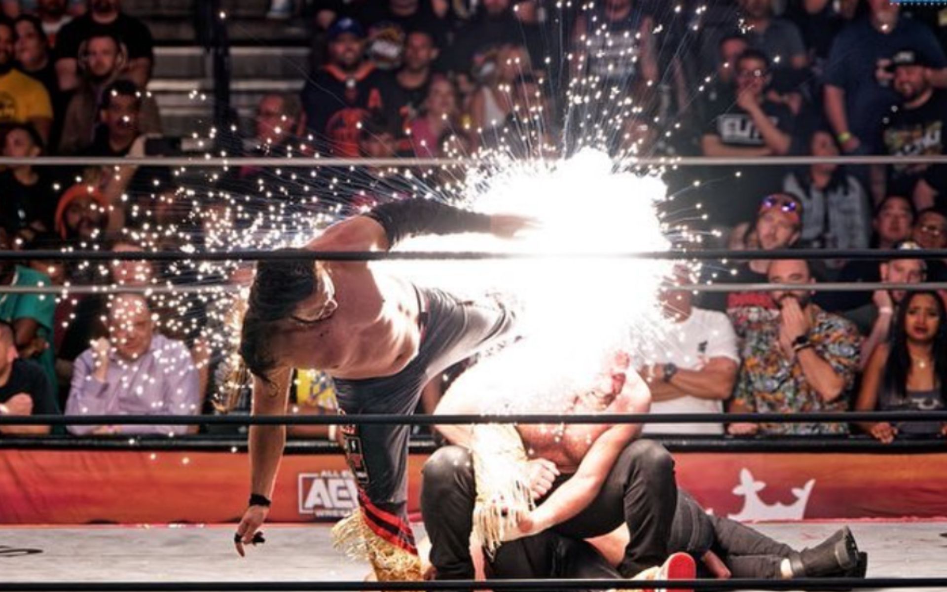 Matt Jackson&#039;s &#039;exploding superkick&#039; on Jon Moxley