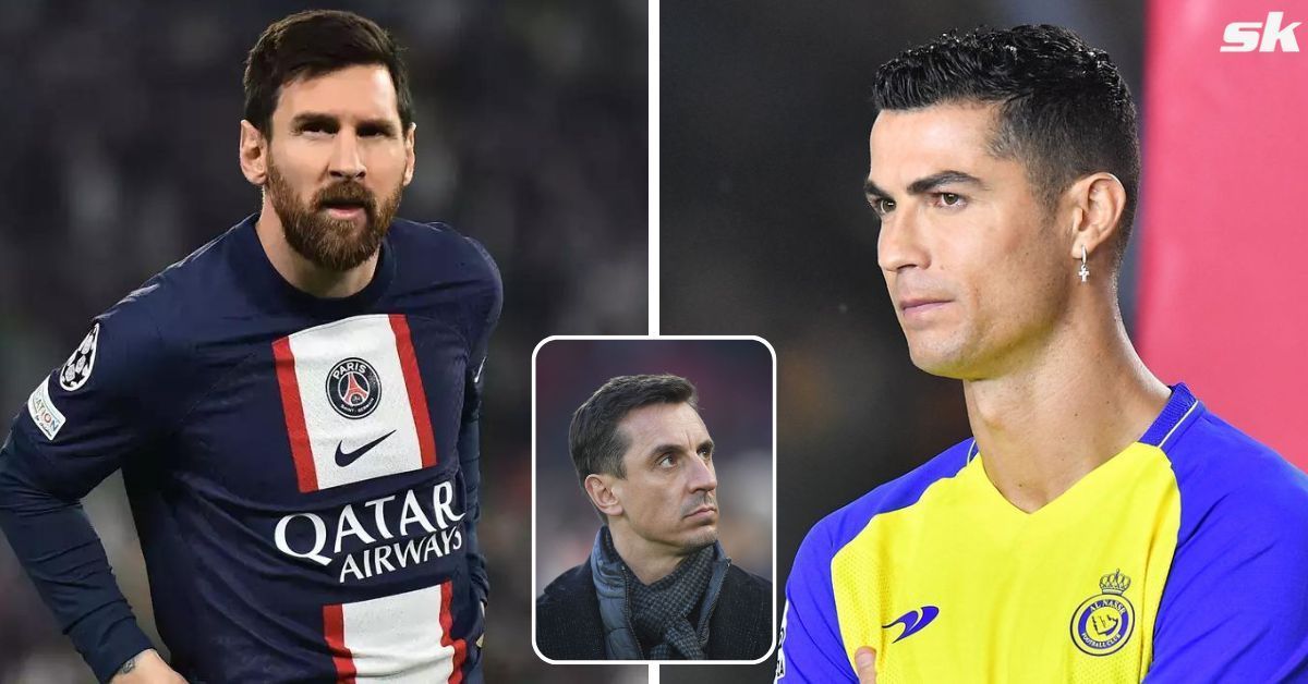 Gary Neville explains why he prefers Ronaldo to Messi.