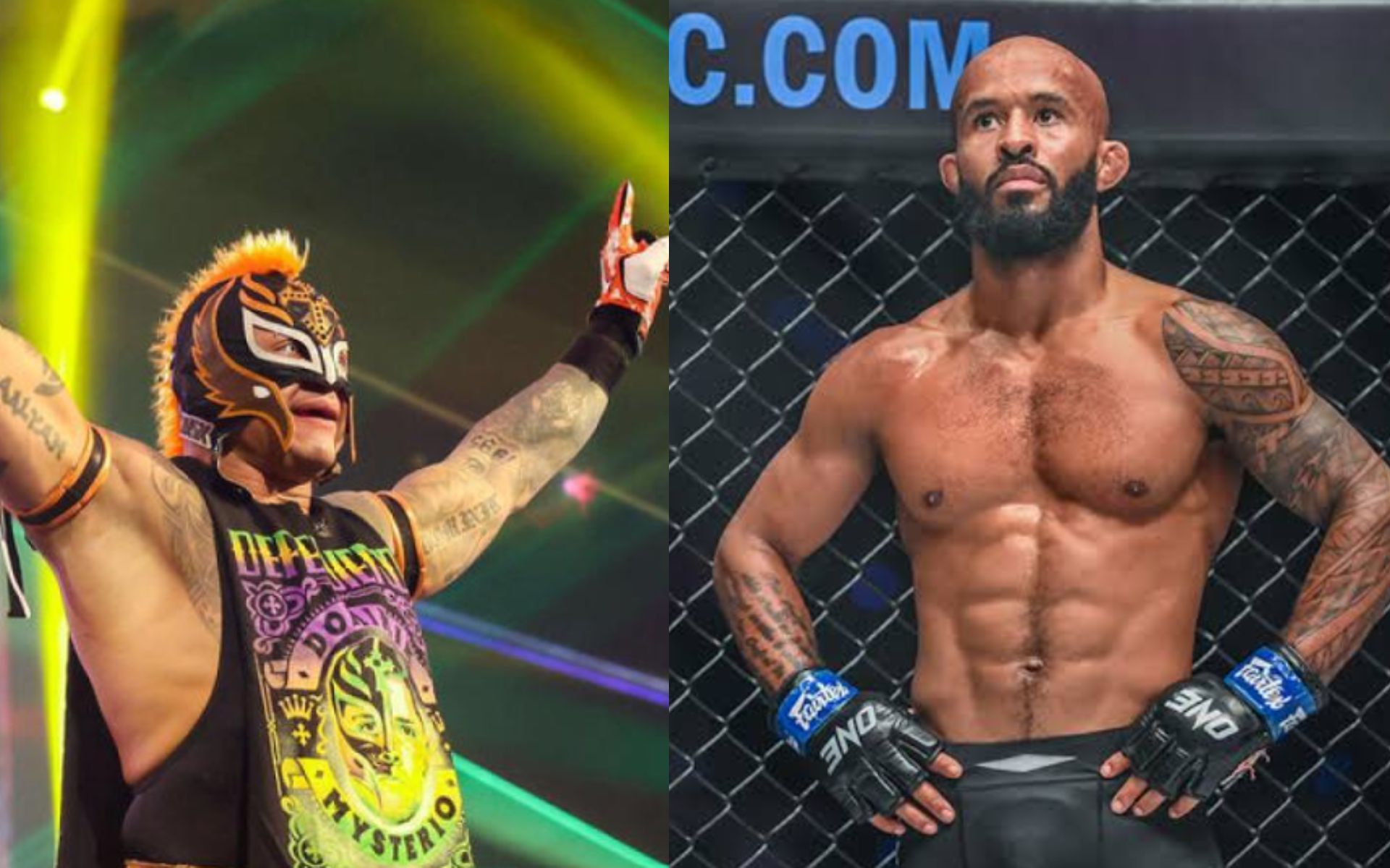 (Left) Rey Mysterio; (Right) Demetrious Johnson