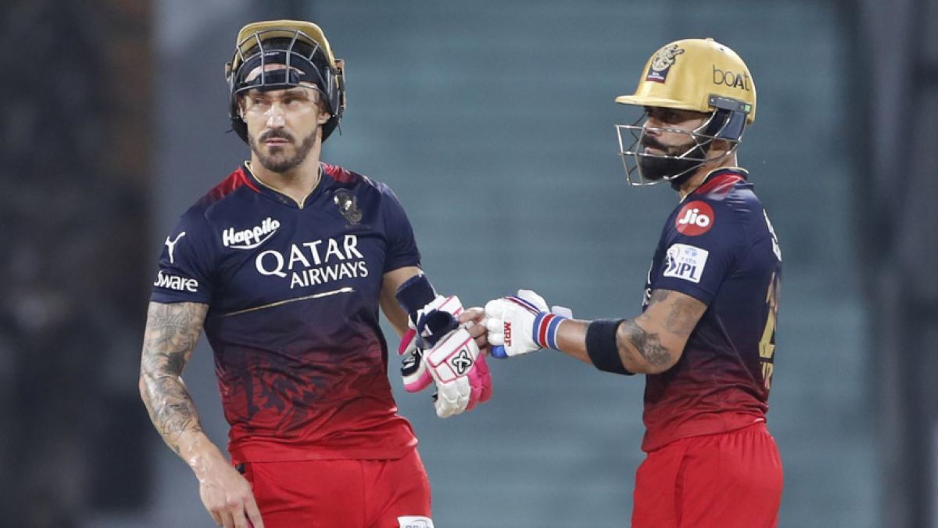 Virat Kohli and Faf du Plessis put on a crucial 50 partnership for RCB against LSG.