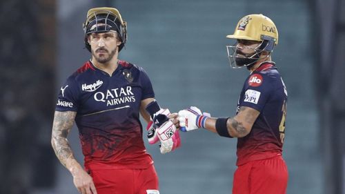 Virat Kohli and Faf du Plessis put on a crucial 50 partnership for RCB against LSG.