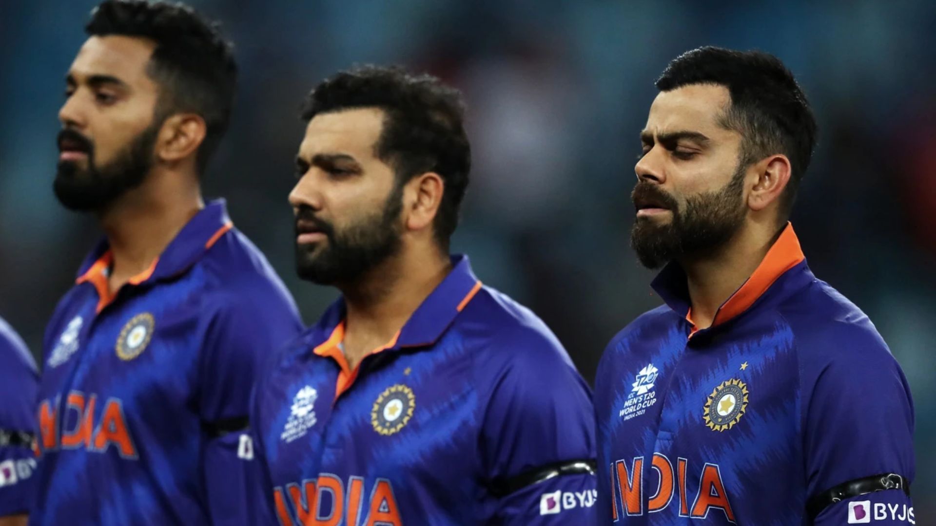 (L-R): KL Rahul, Rohit Sharma &amp; Virat Kohli (P.C.:Twitter)