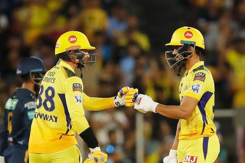 Devon Conway and Ruturaj Gaikwad gave a flying start to CSK's chase. [P/C: iplt20.com]