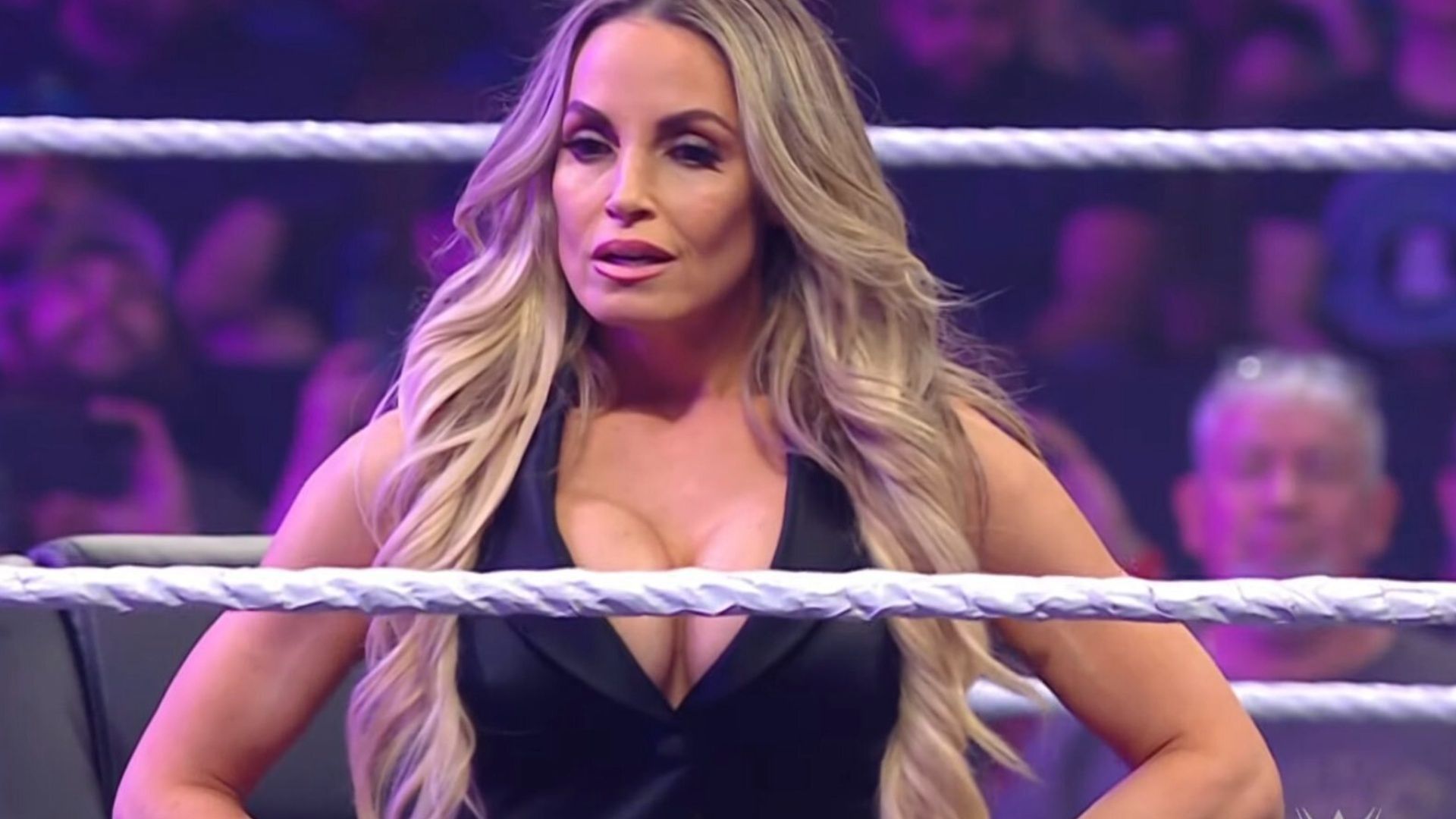 When was Trish Stratus forced to bark like a dog in WWE? The infamous  moment referenced by Becky Lynch on RAW