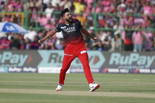 Mohammed Siraj celebrating against RR [IPLT20]