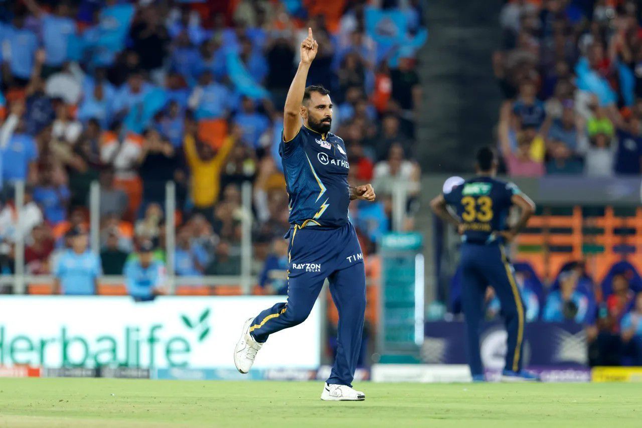 Mohammed Shami celebrating vs DC [IPLT20]