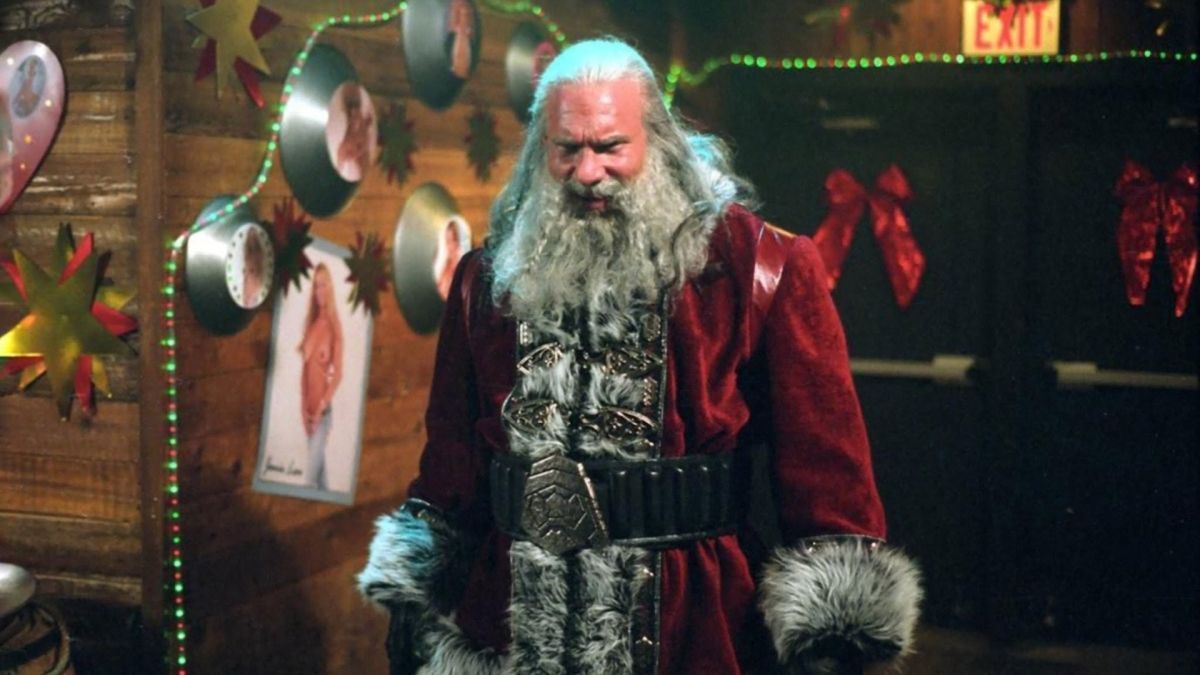 Goldberg dressed as Santa in Santa's Slay.