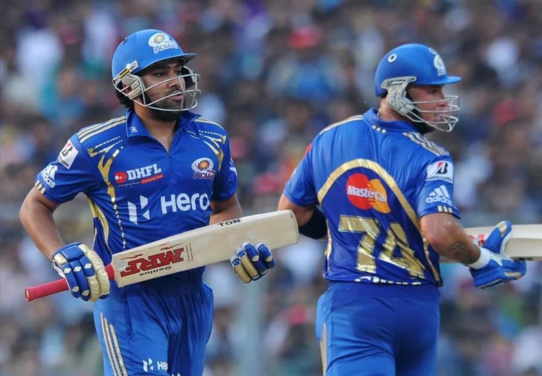 Rohit Sharma and Herschelle Gibbs for MI [IPLT20].