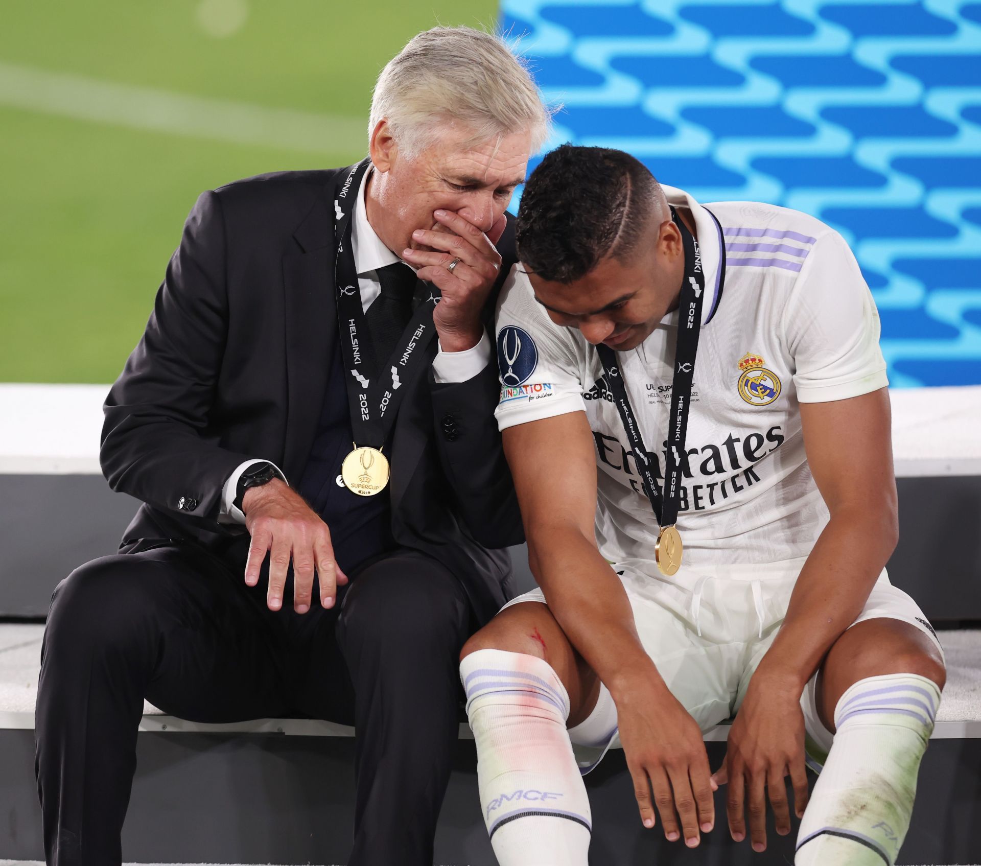 Casemiro (right) will come up against familiar faces.