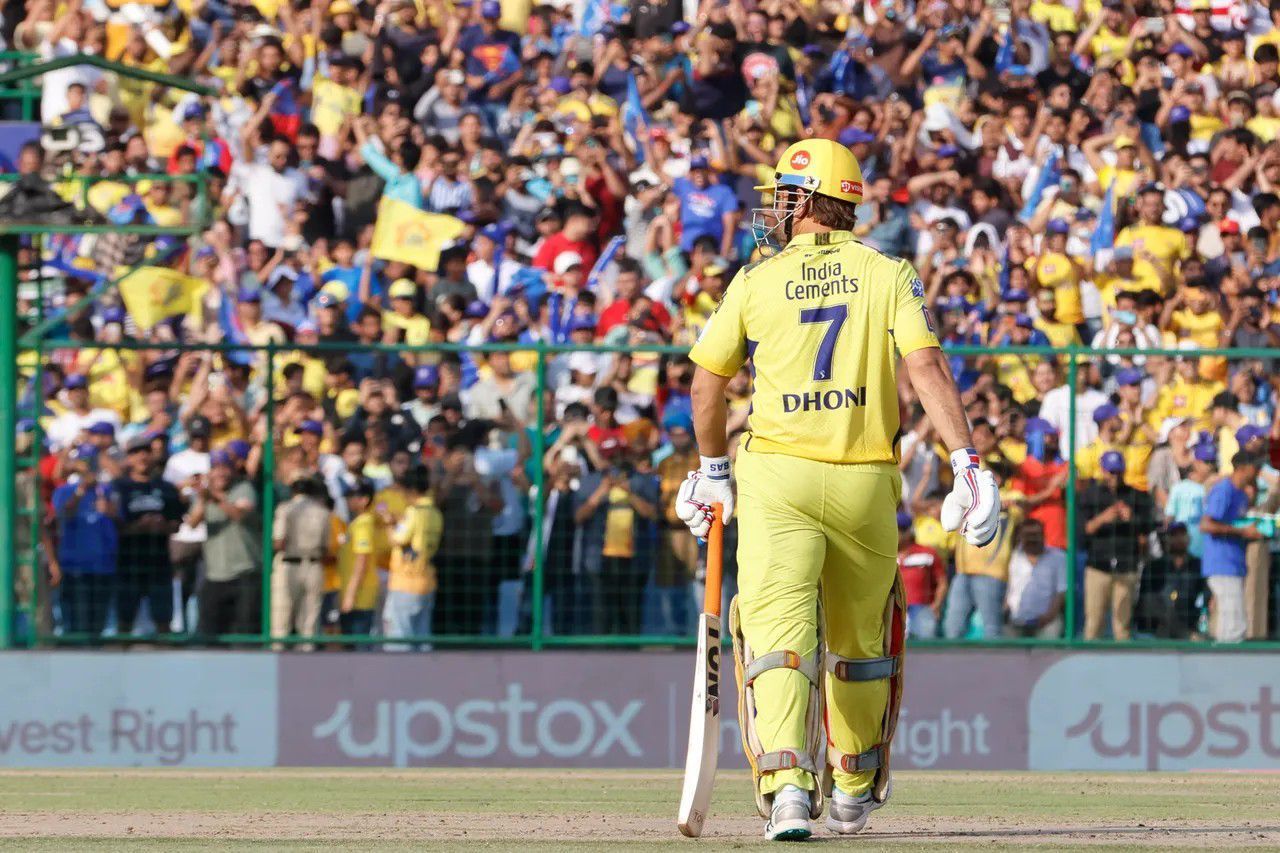 MS Dhoni at the Arun Jaitley Stadium [IPLT20]