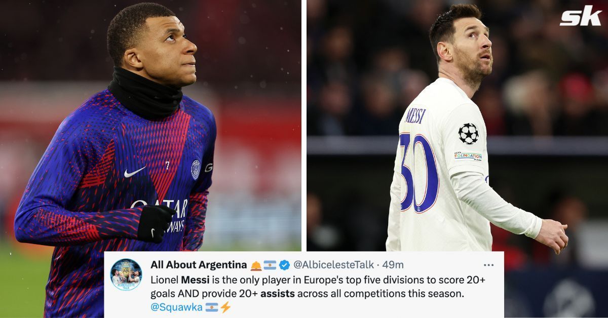 Lionel Messi and Kylian Mbappe starred in PSG