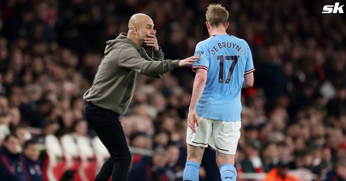 Pep Guardiola had an on-field spat with Kevin De Bruyne on Wednesday.