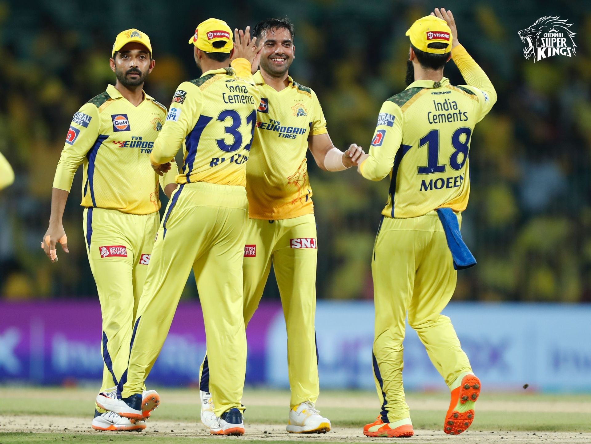 Chennai Super Kings in action (Image Courtesy: Twitter/Chennai Super Kings)