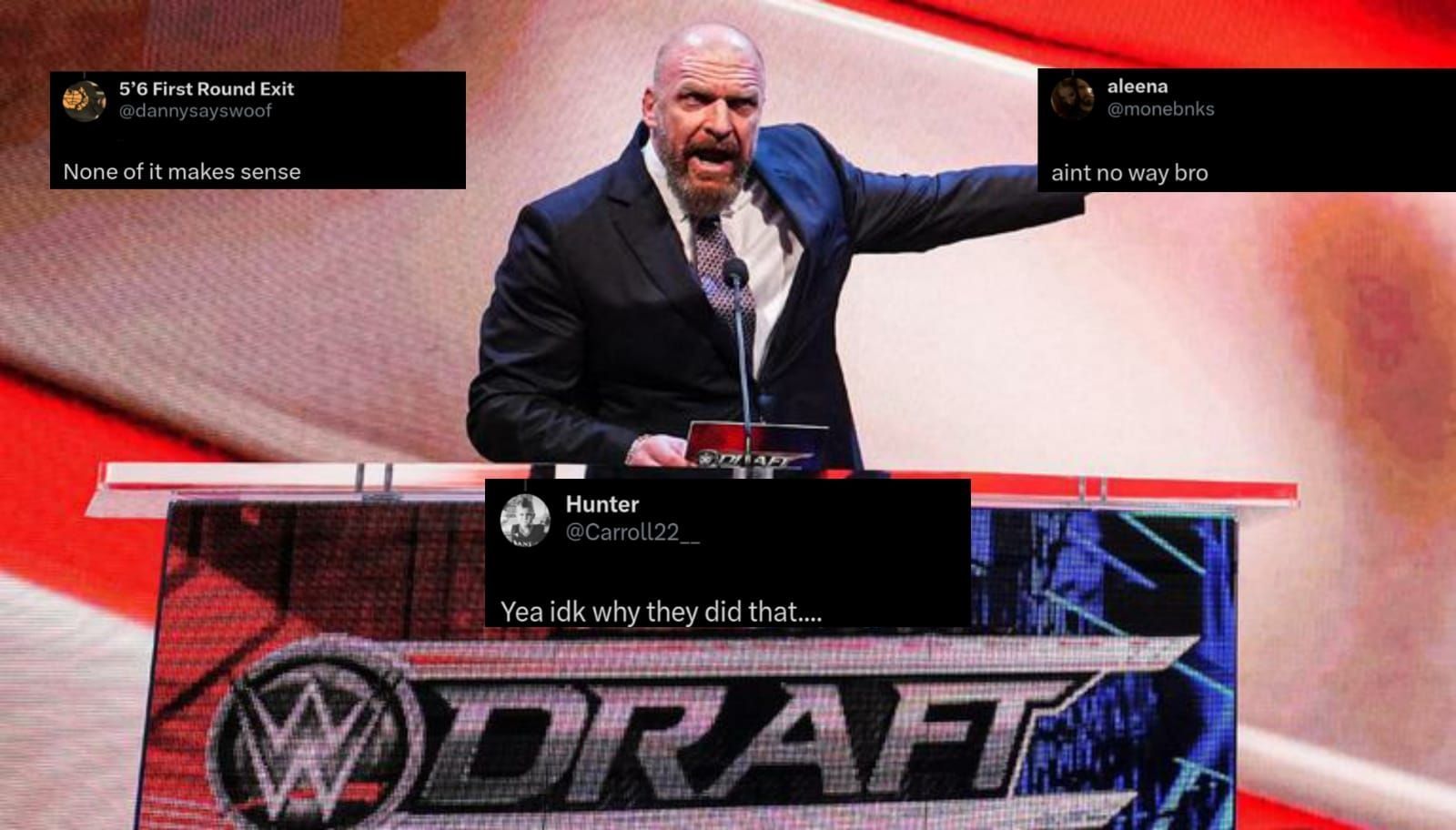 Triple H announced a few Draft picks on Monday!