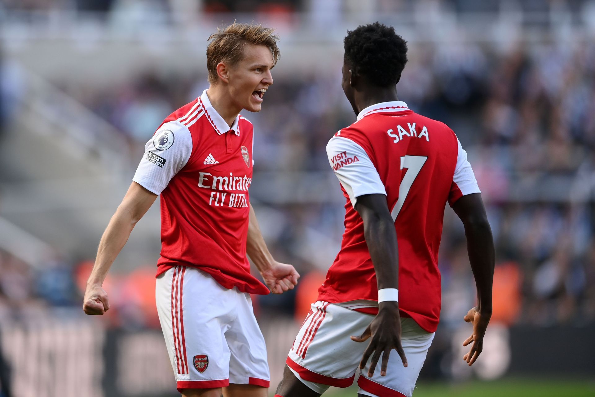 Bukayo Saka and Martin Odegaard