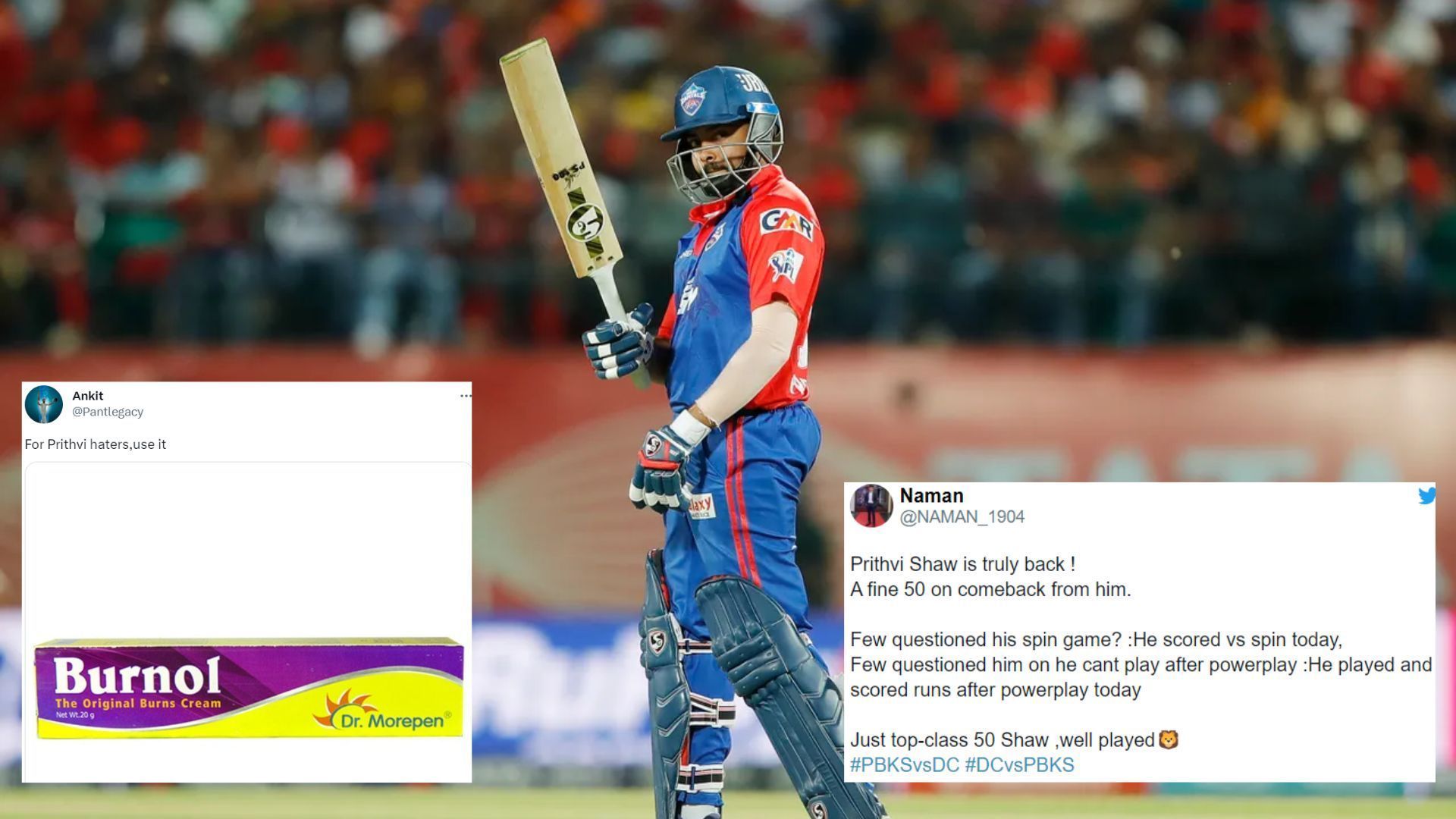 Fans lauded Prithvi Shaw for showing shades of his absolute best (P.C.:iplt20.com)
