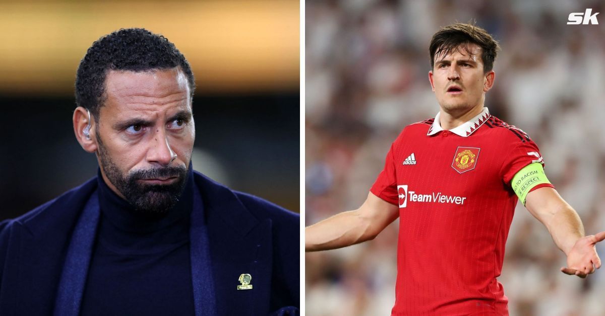 [L-to-R] Rio Ferdinand and Harry Maguire.