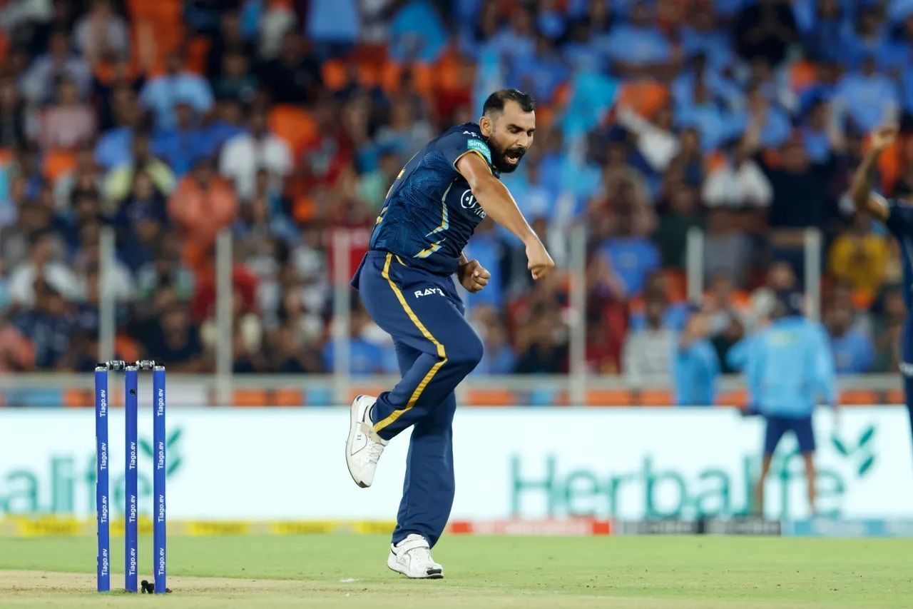 Mohammad Shami bowled a penetrative spell in the Gujarat Titans