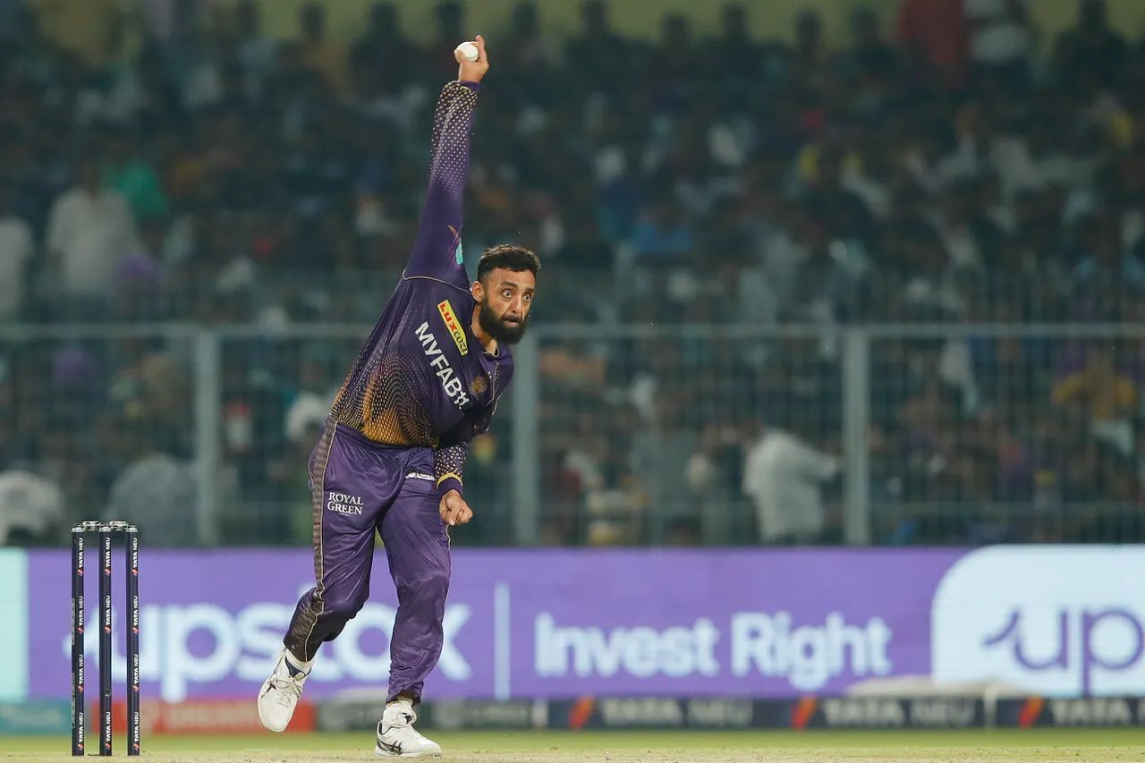 The leg-spinner defended nine runs in the last over against SRH. (Pic: iplt20.com)