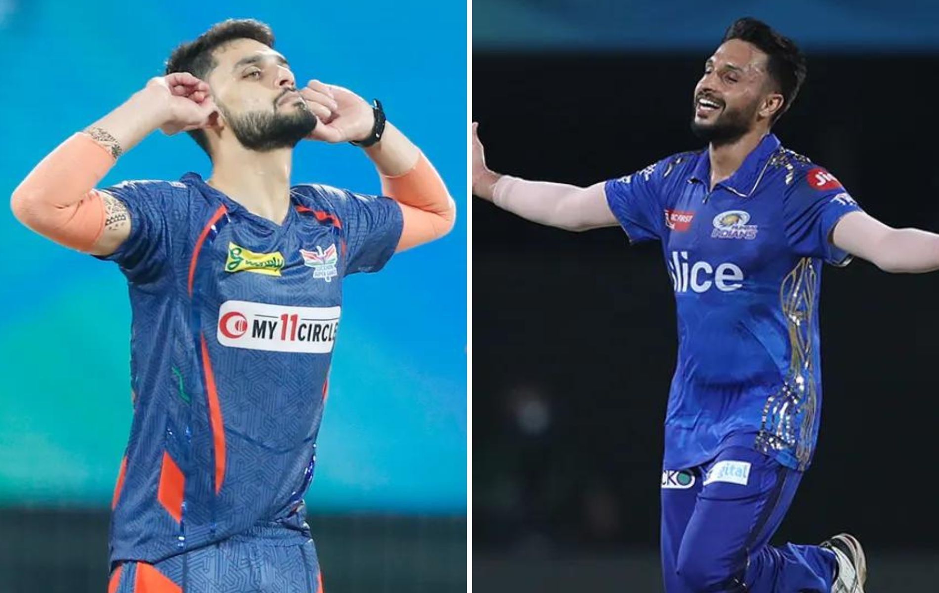 Naveen-ul-Haq (L) and Akash Madhwal. (Pics: IPLT20.com)