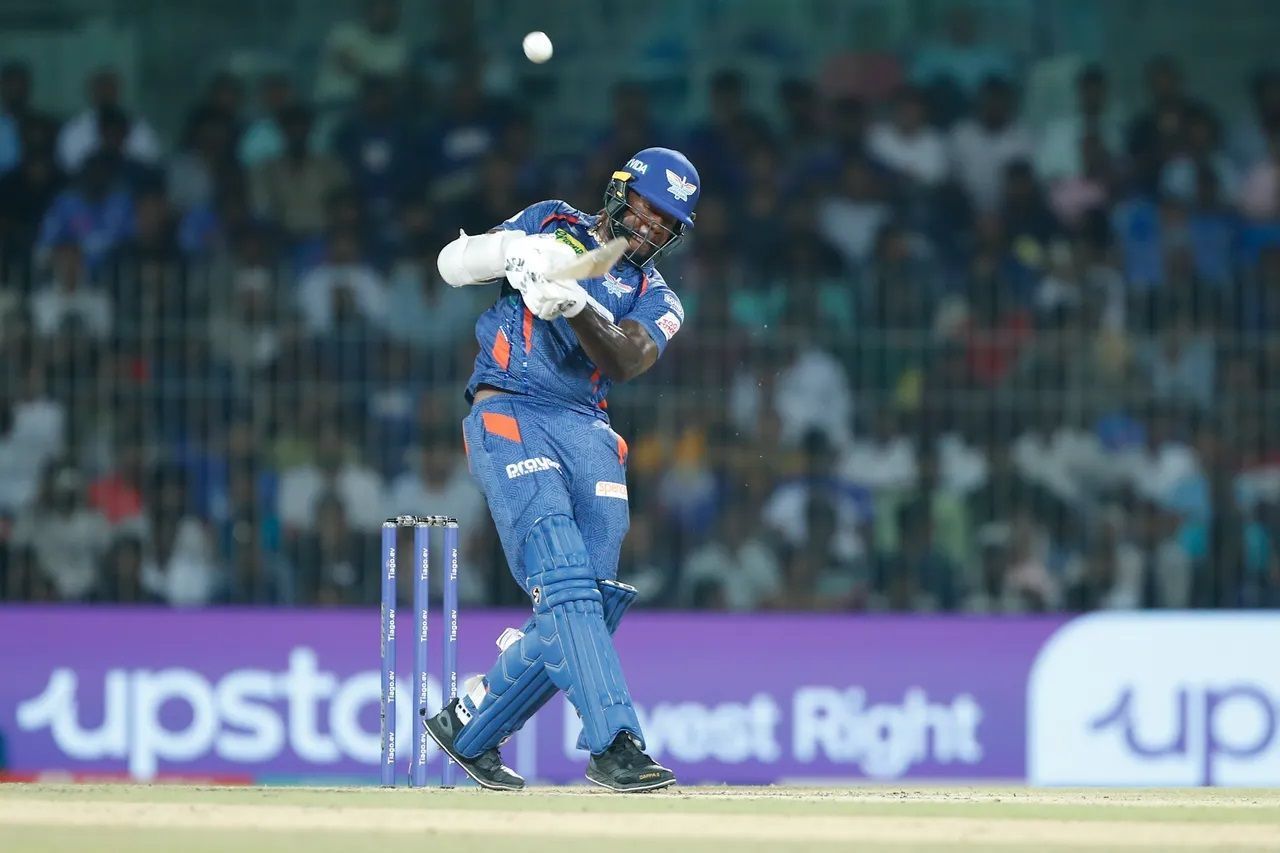 Kyle Mayers scored 18 runs off 13 deliveries. [P/C: iplt20.com]