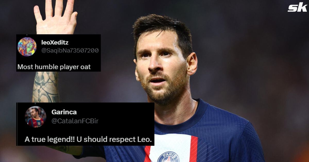 PSG superstar Lionel Messi broke silence