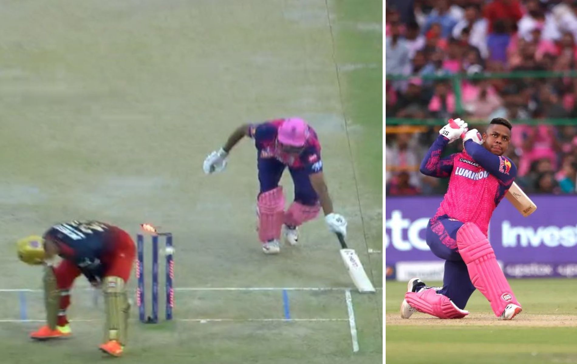 RCB beat RR by 112 runs. (Pics: Jio Cinema/IPLT20.com)