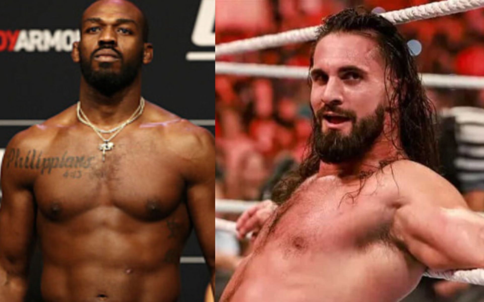 Jon Jones and Seth Rollins are at the top of their respective sports fields.