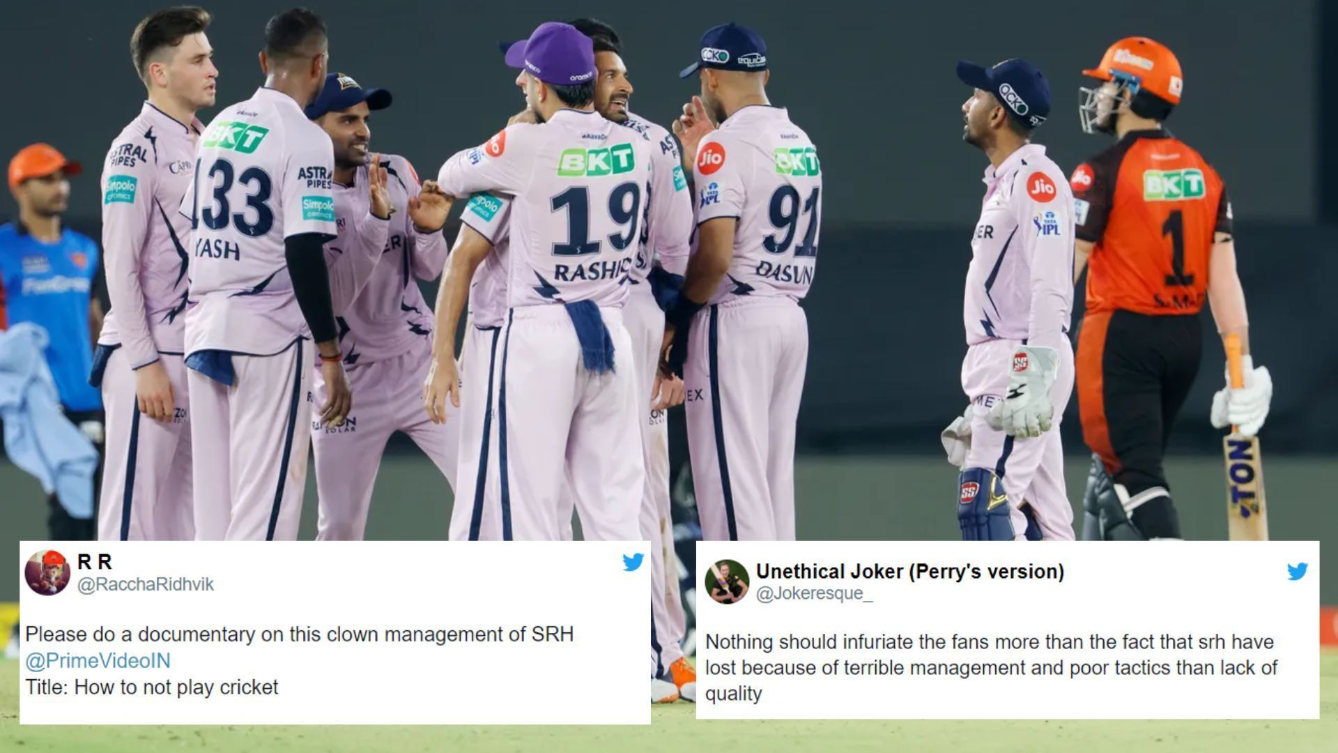 Fans blamed the SRH management fot their questionable decision-making (P.C.:iplt20.com)