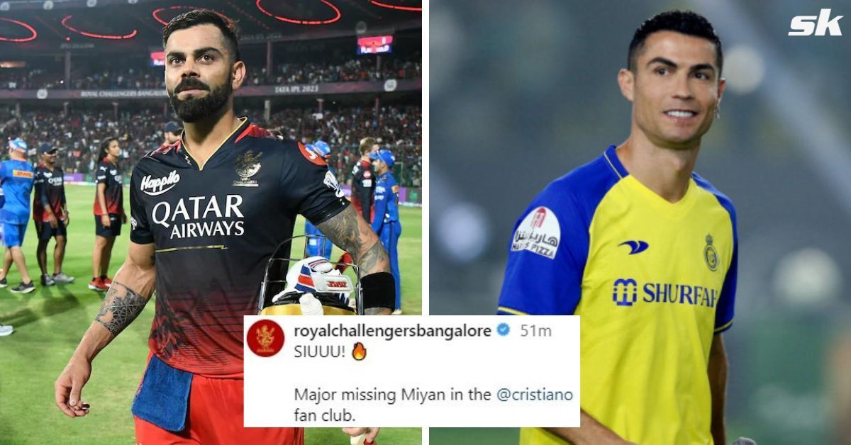 RCB have a few Ronaldo fans in their ranks