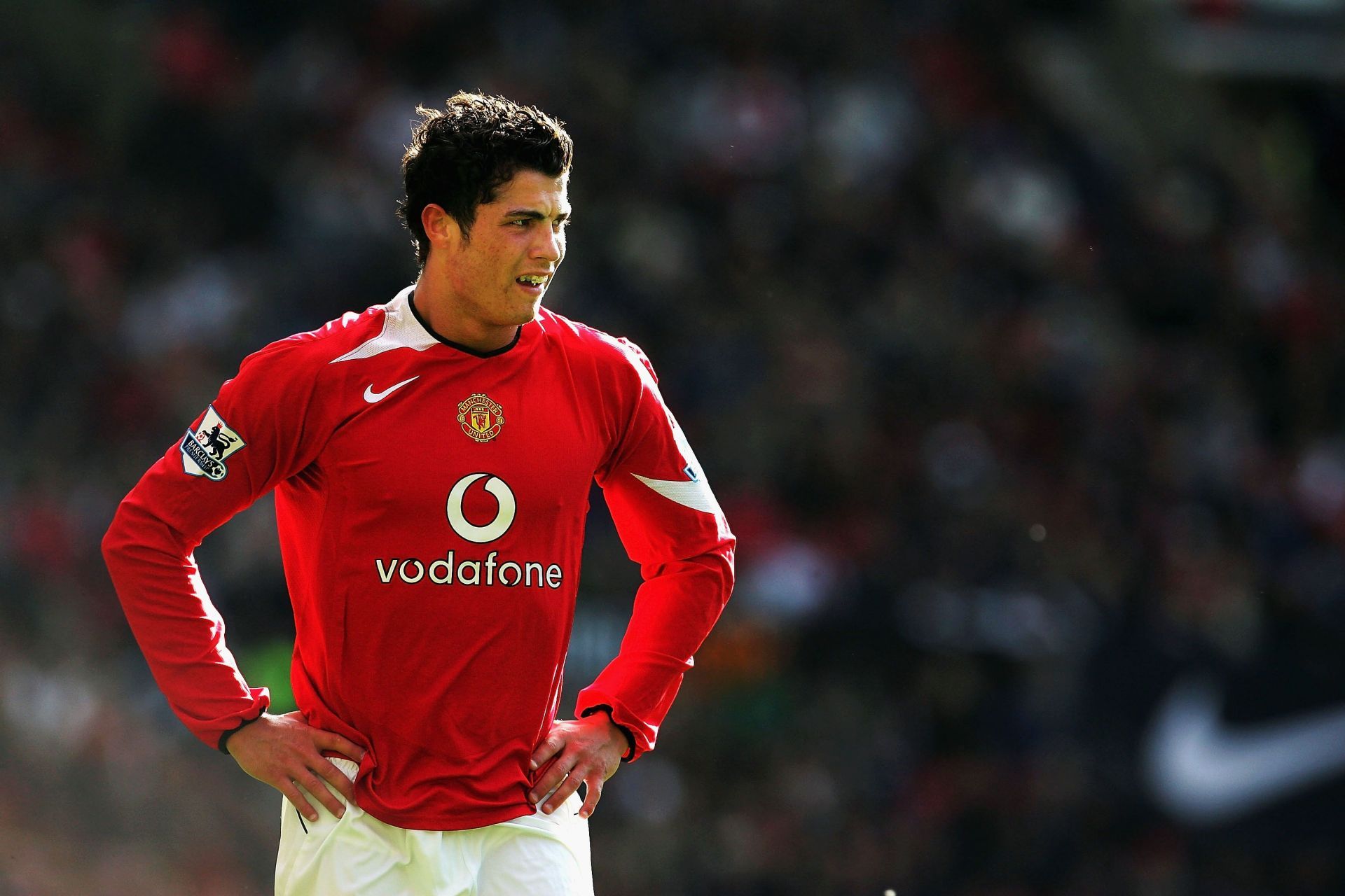 Cristiano Ronaldo blossomed into a budding star at Manchester United