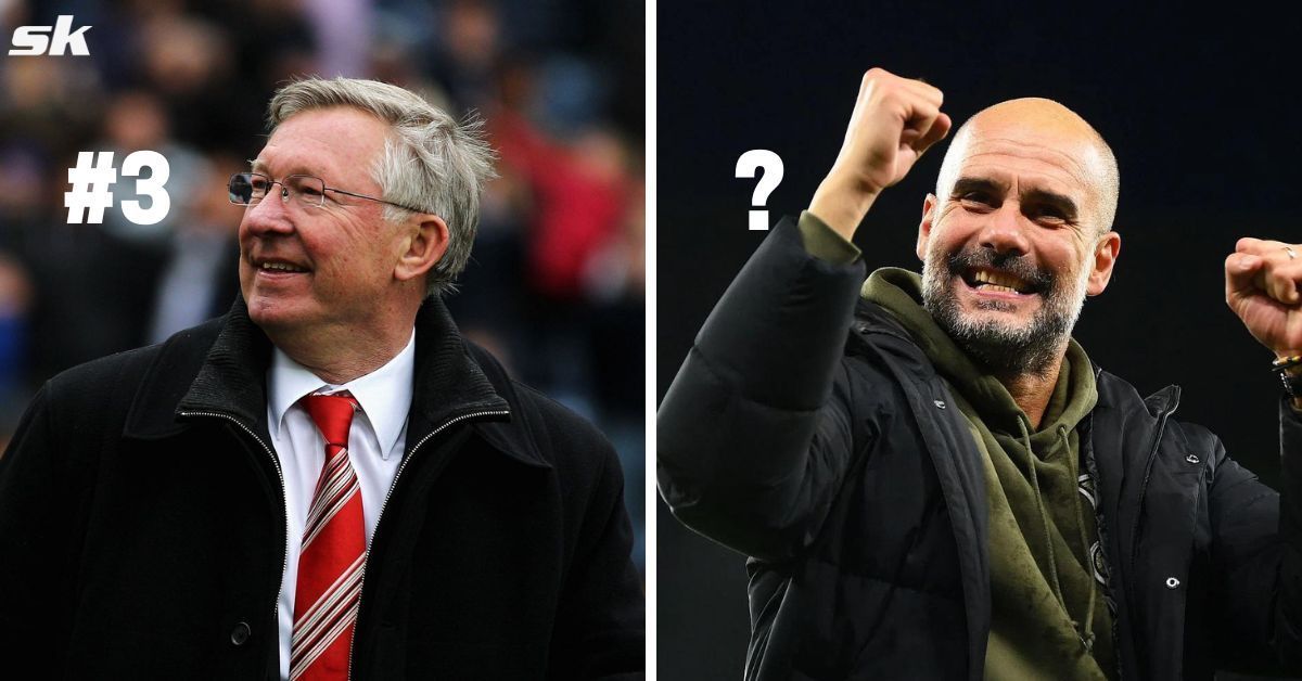 Sir Alex Ferguson (left) and Pep Guardiola (right)