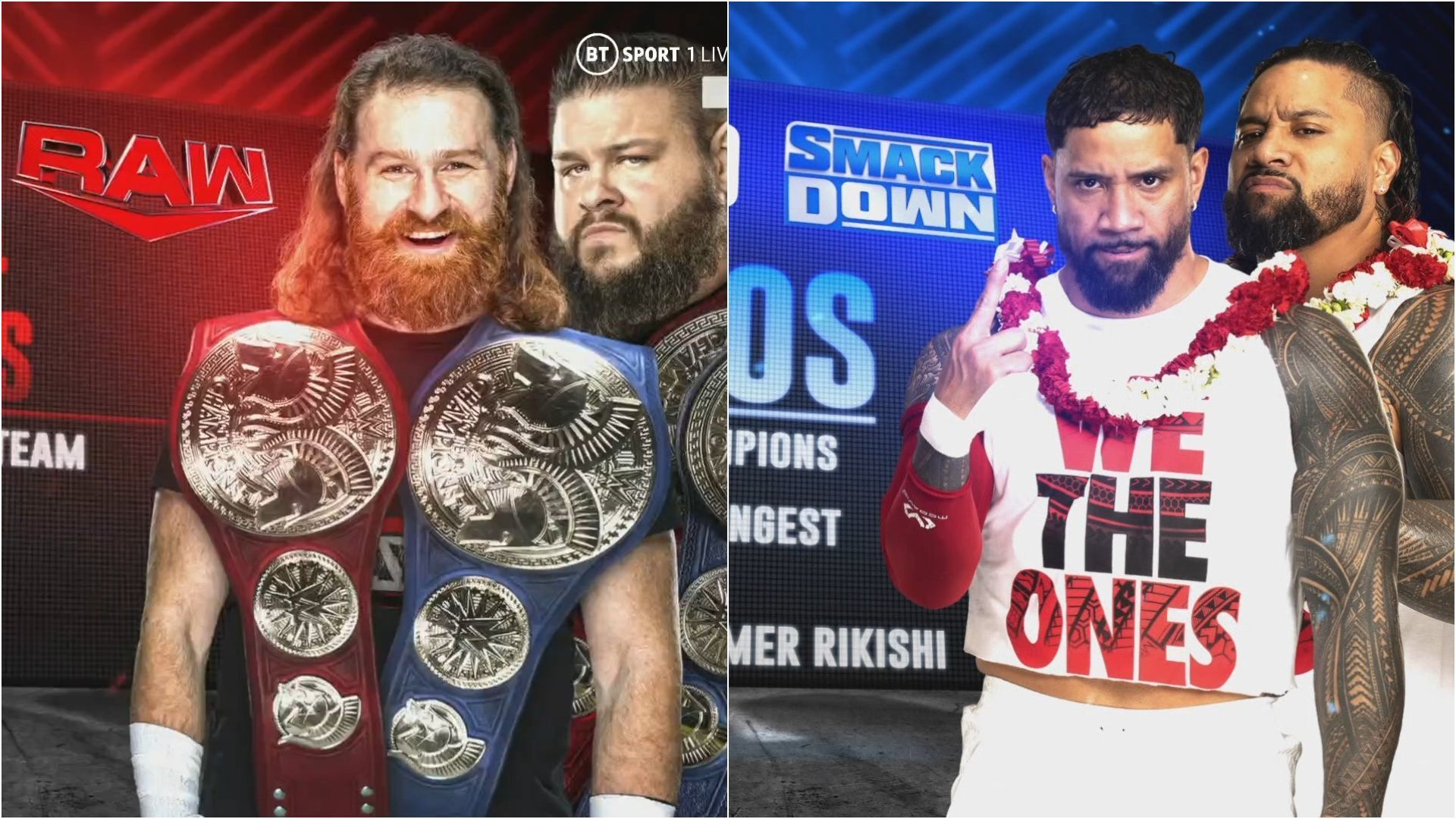 Zayn and Owens were picked by RAW in the 2023 WWE Draft, while The Bloodline remained on SmackDown.