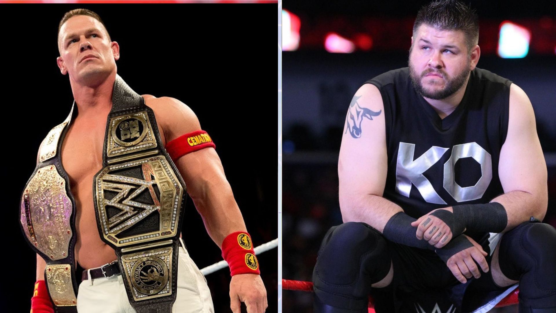 WWE Superstars John Cena and Kevin Owens