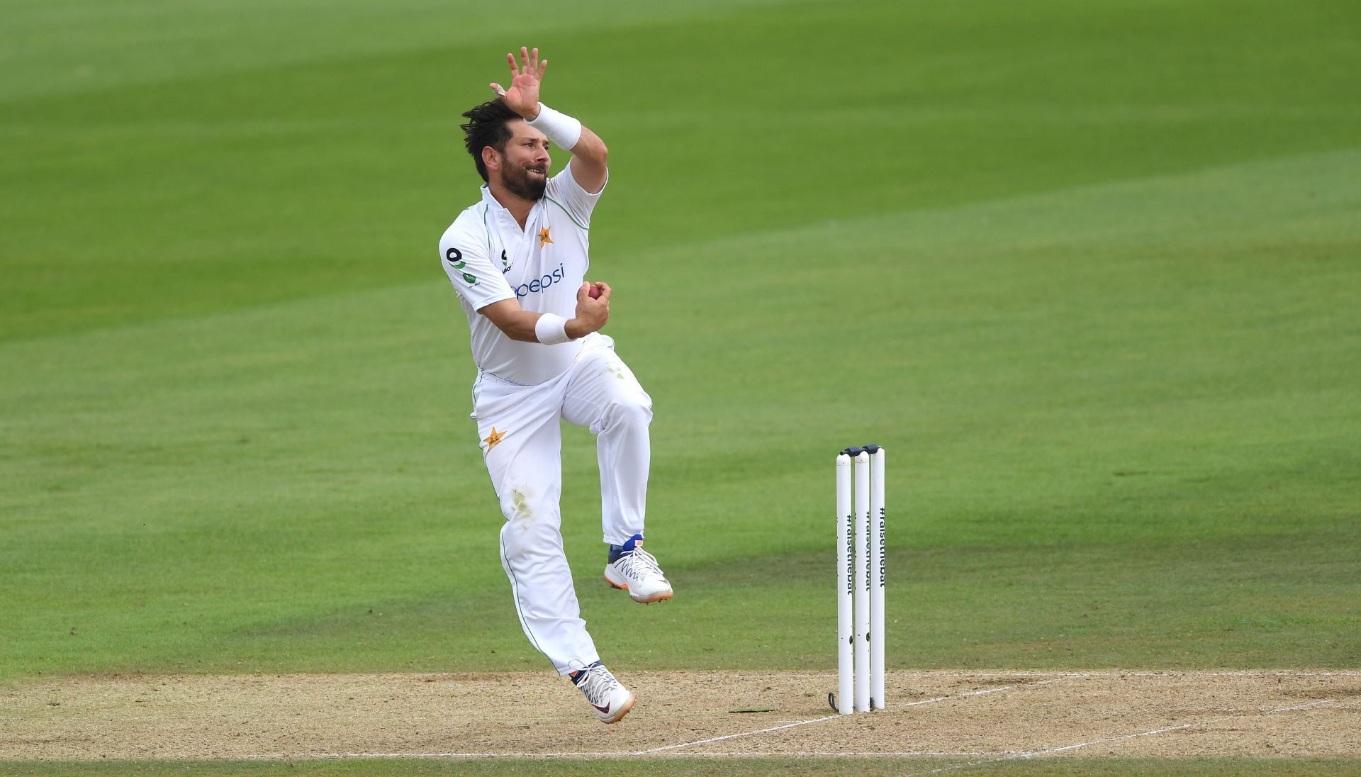 Yasir Shah broke Clarrie Grimmett's long-standing record for fewest Tests to 200 Test wickets