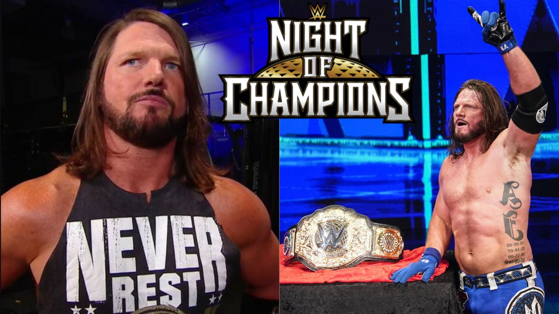 AJ Styles is set for a World Heavyweight Championship match at WWE Night of Champions 2023