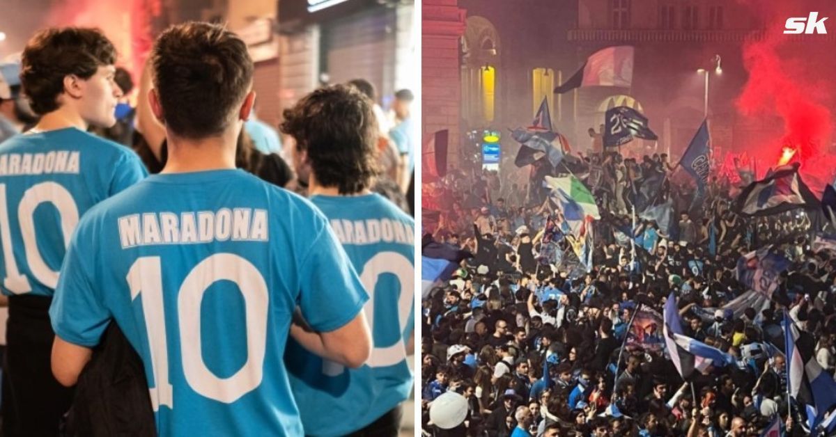 Images from Napoli fans