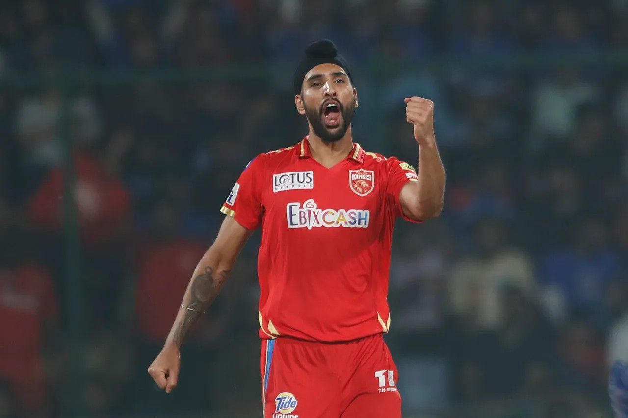 Harpreet Brar celebrating vs DC [IPLT20]