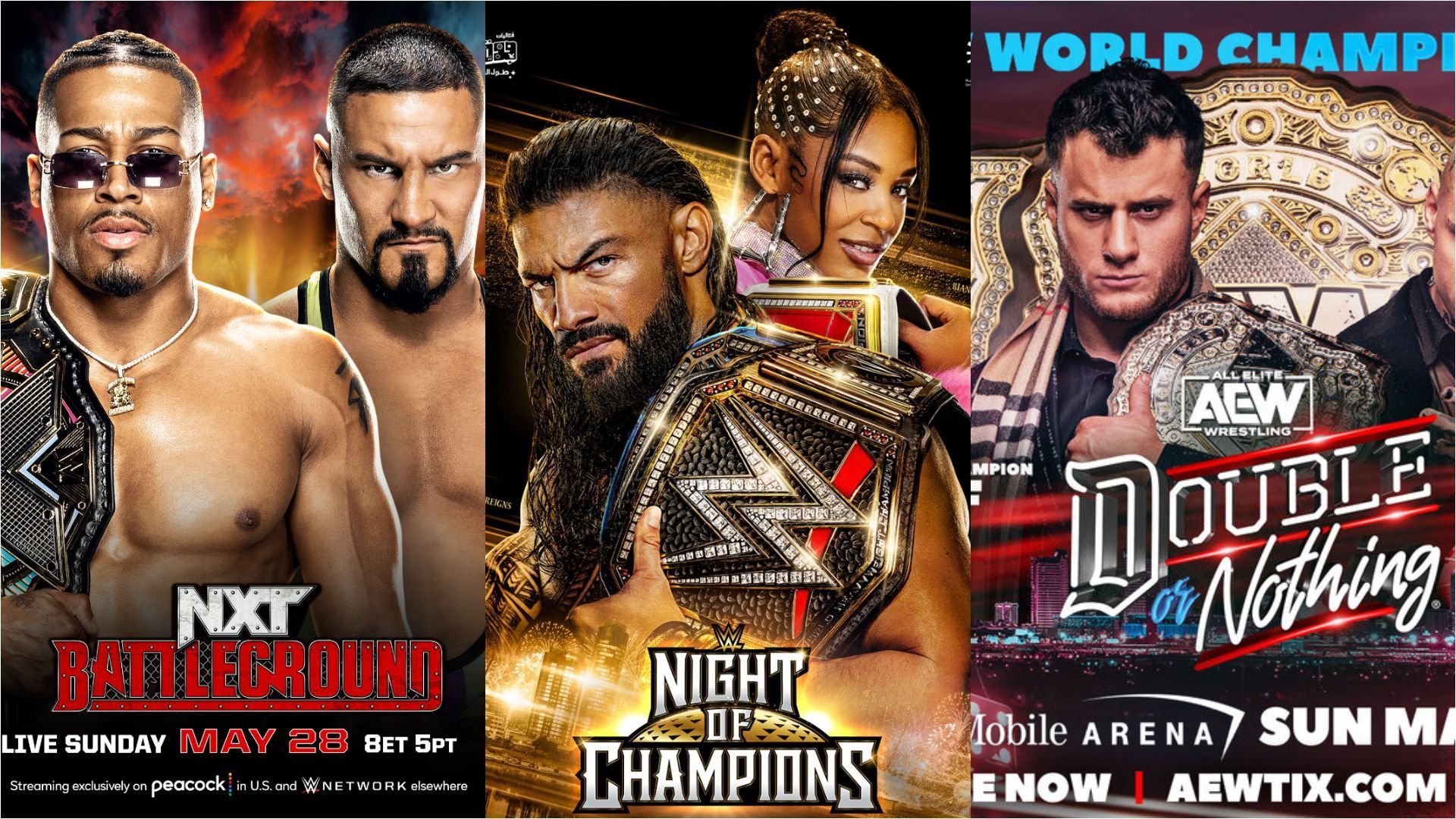 WWE and AEW fans will be spoilt with great wrestling this weekend