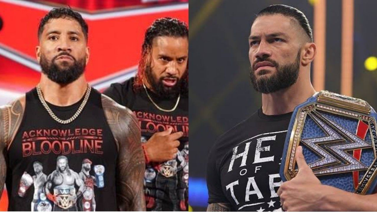 द उसोज़ और अनडिस्प्यूटेड WWE यूनिवर्सल चैंपियन रोमन रेंस 