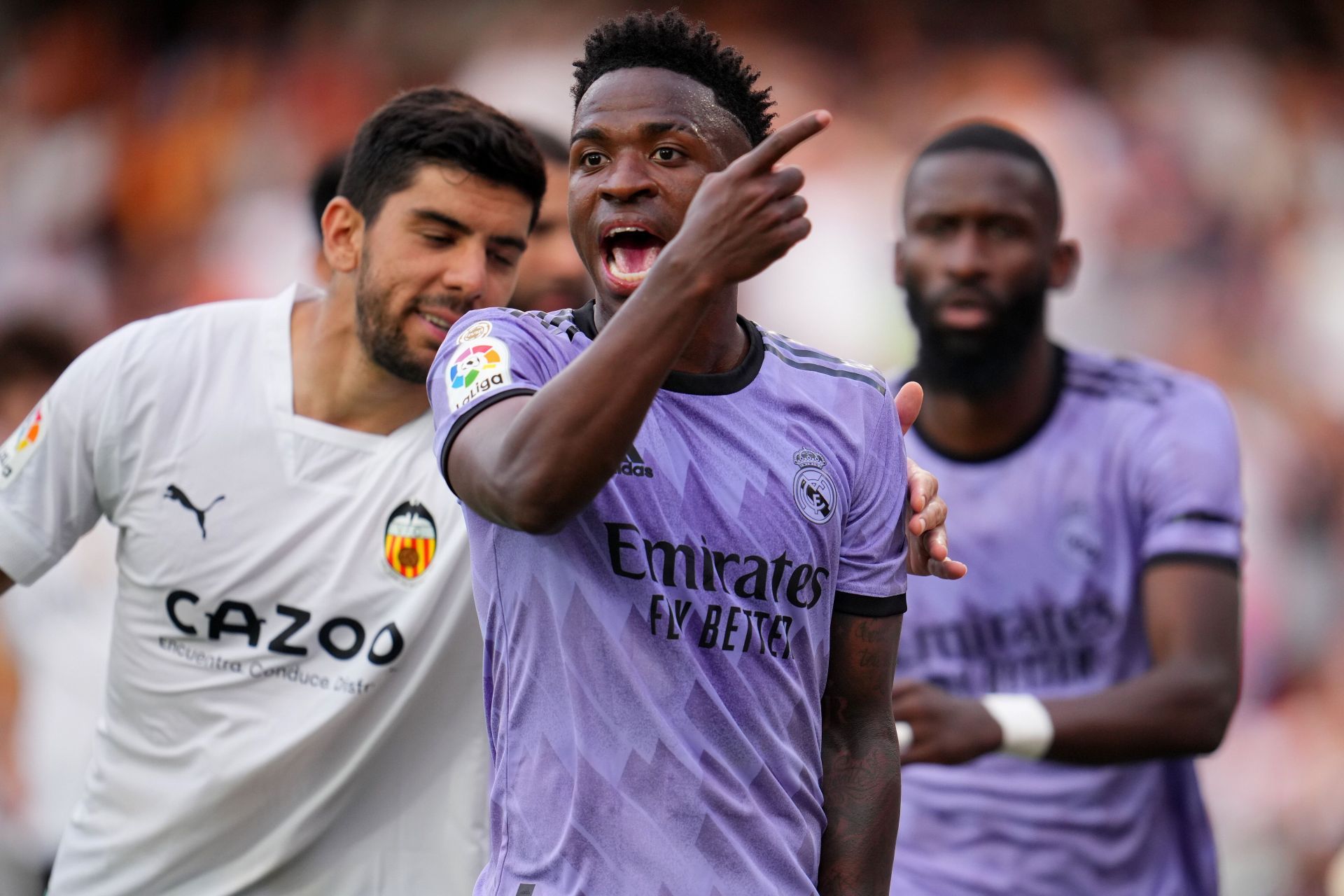 The Madrid attacker has been targeted with racist abuse in La Liga.