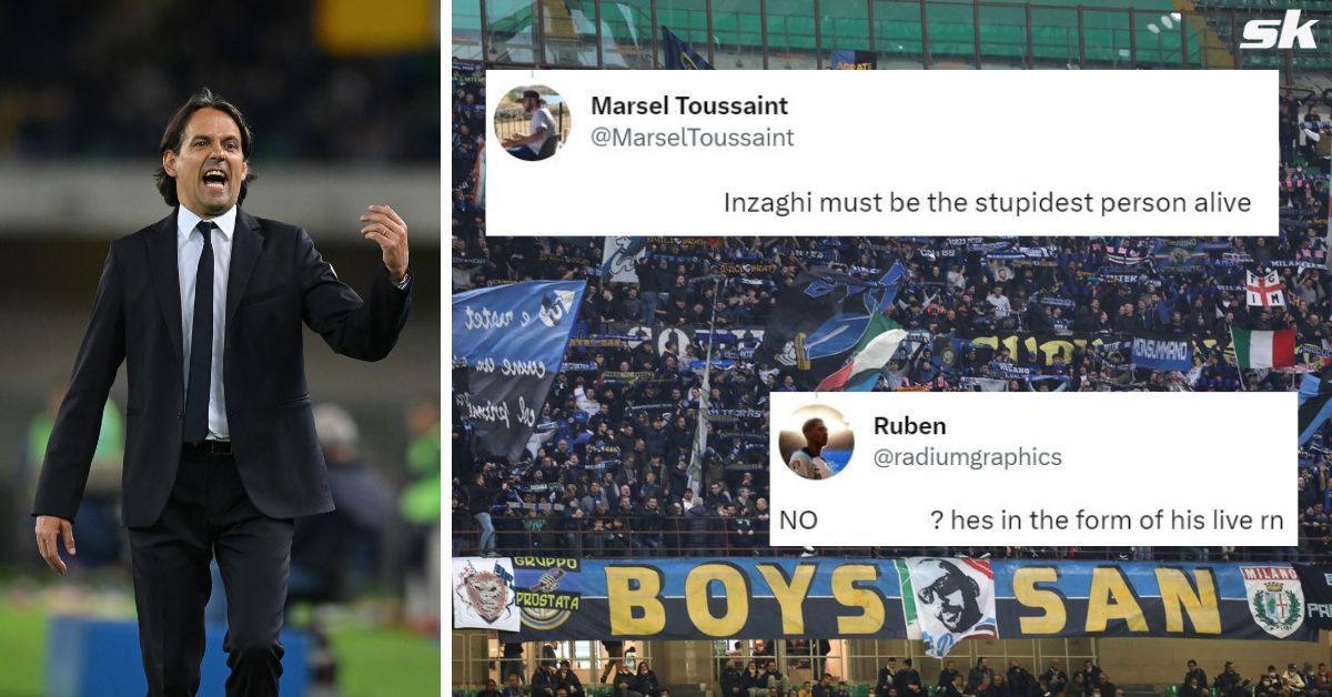 Inter fans hit out at Inzaghi for not selecting Lukaku.