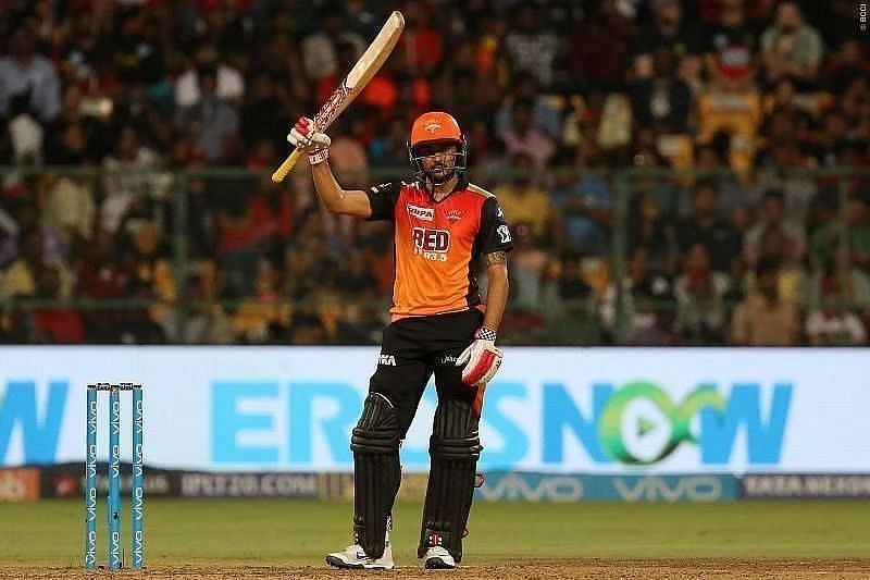Manish Pandey batting for Sunrisers Hyderabad (Pic: BCCI)