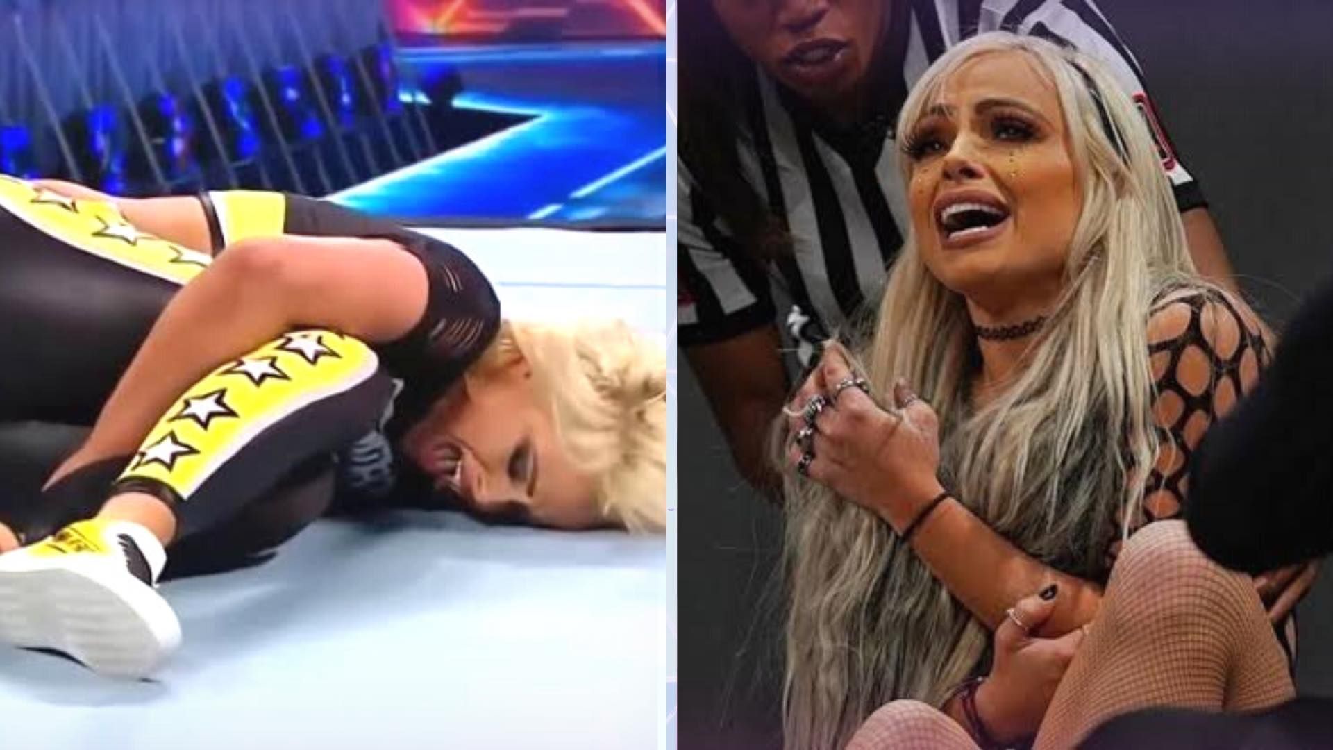 WWE star Liv Morgan suffered a shoulder injury