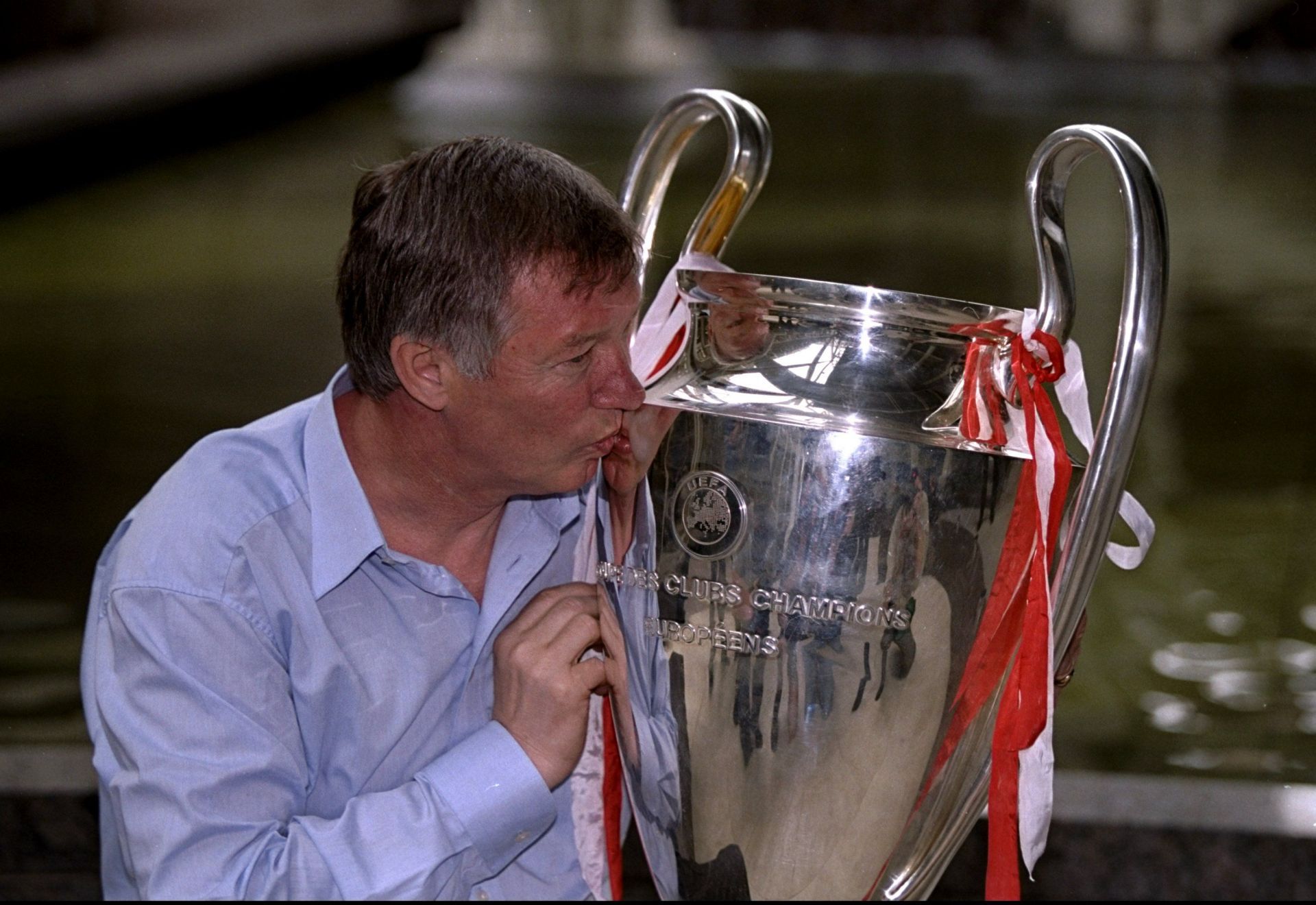 Alex Ferguson with the European Cup