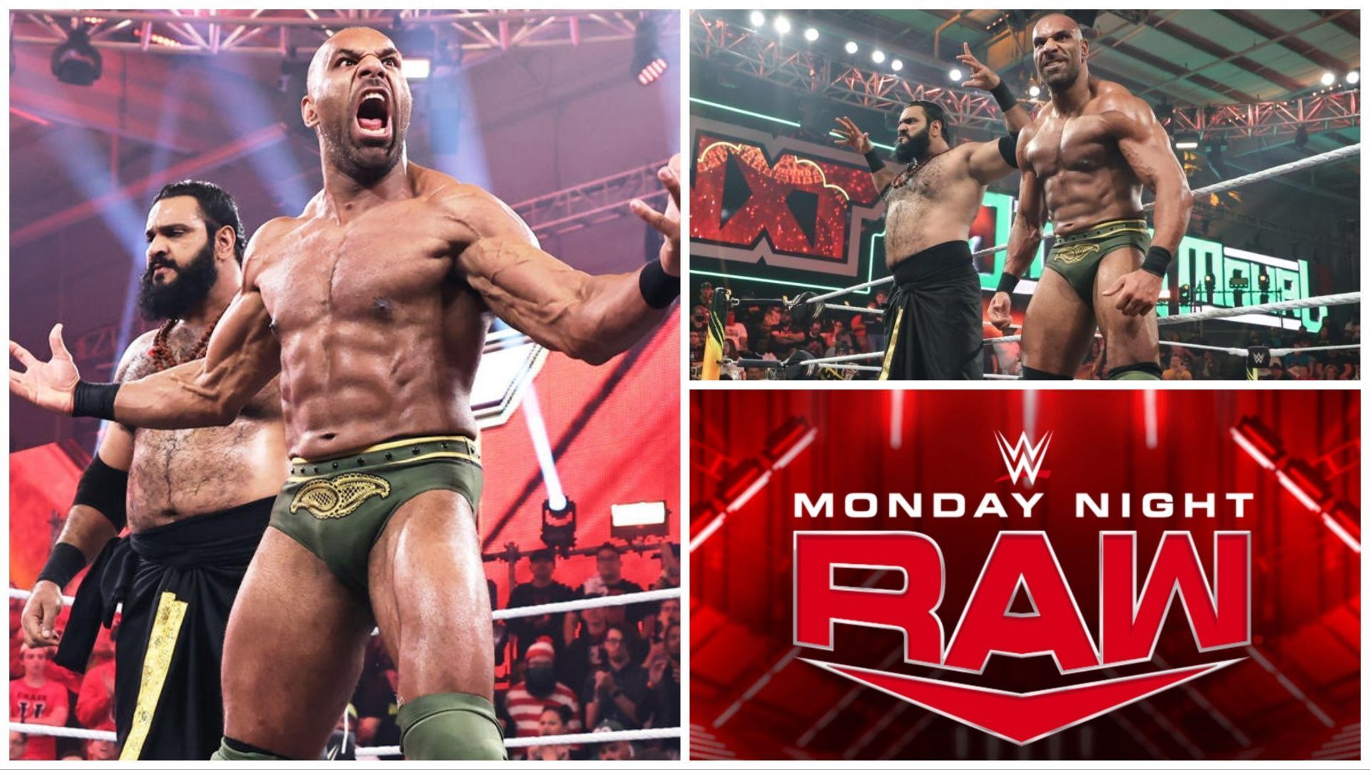 Jinder Mahal with Indus Sher was drafted to Monday Night RAW in the 2023 WWE Draft