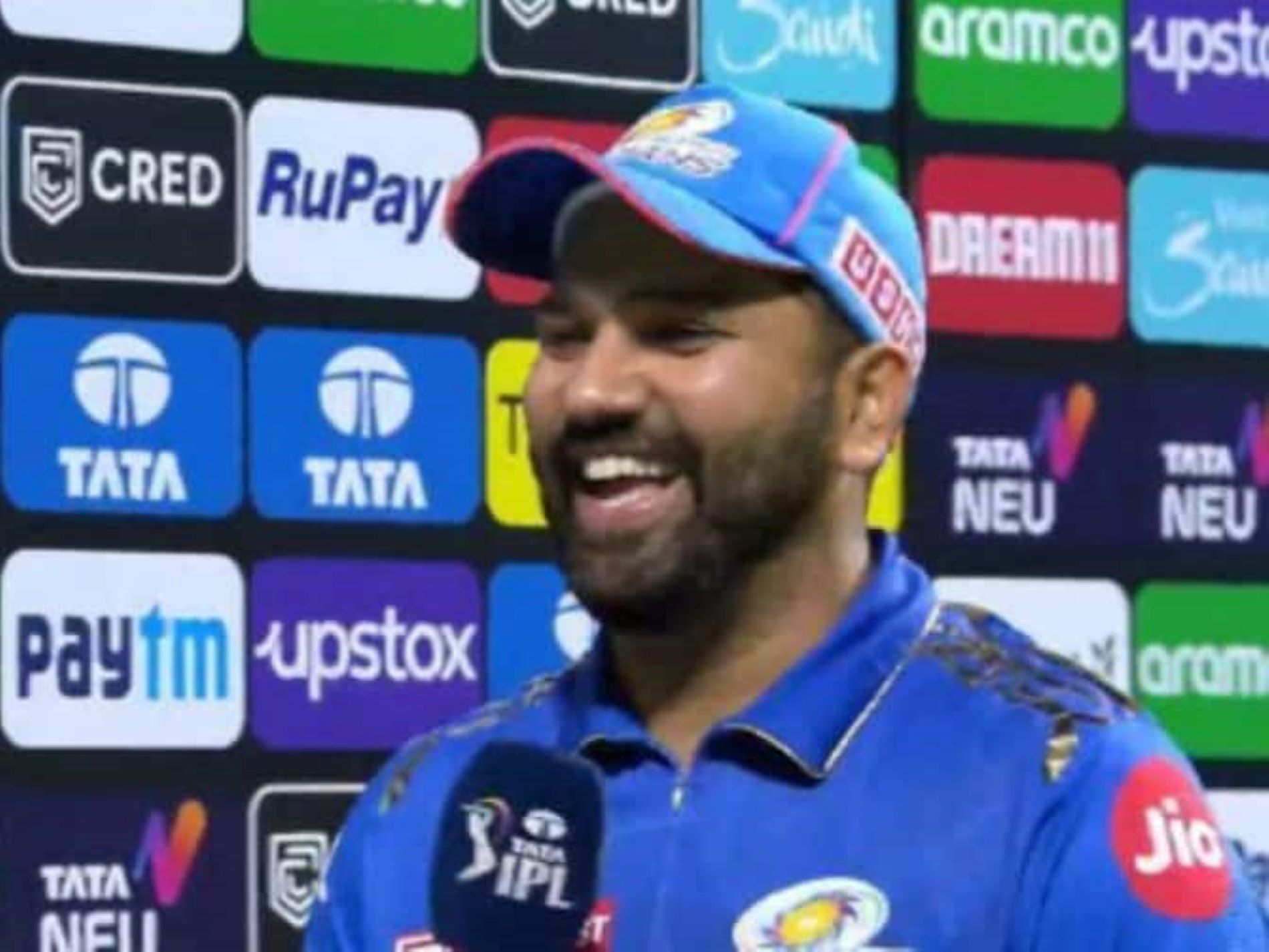 Rohit Sharma was all smiles on his birthday after MI beat RR in a thriller.