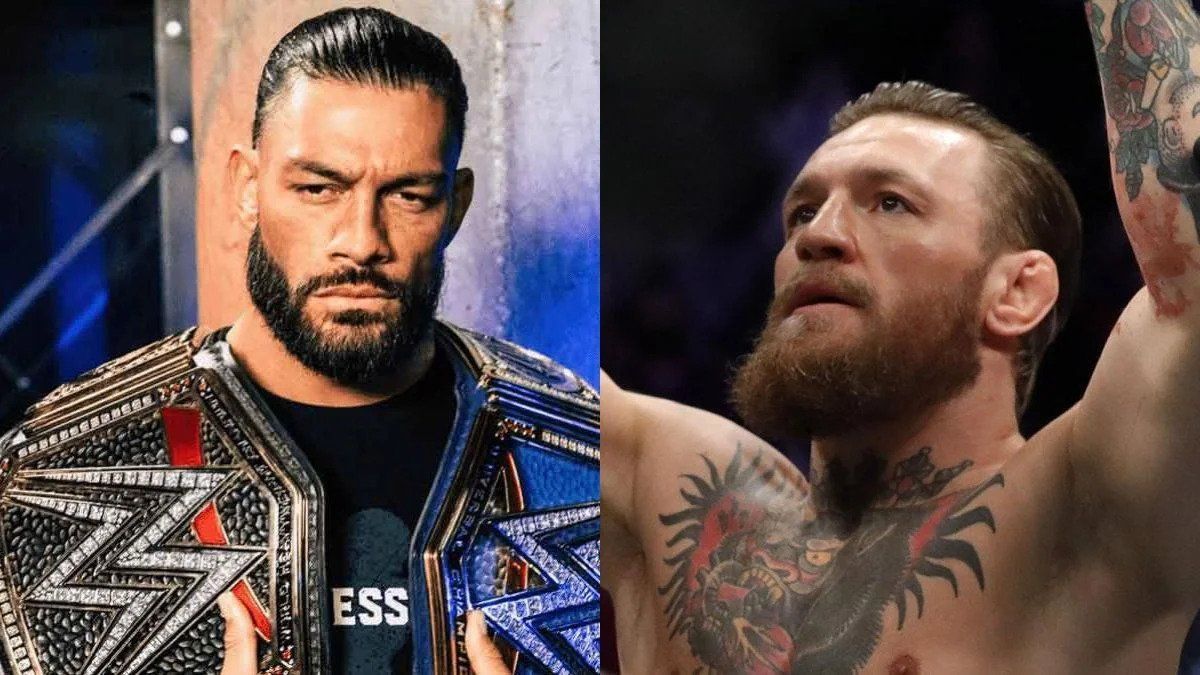 Roman Reigns (left); Conor McGregor (right)