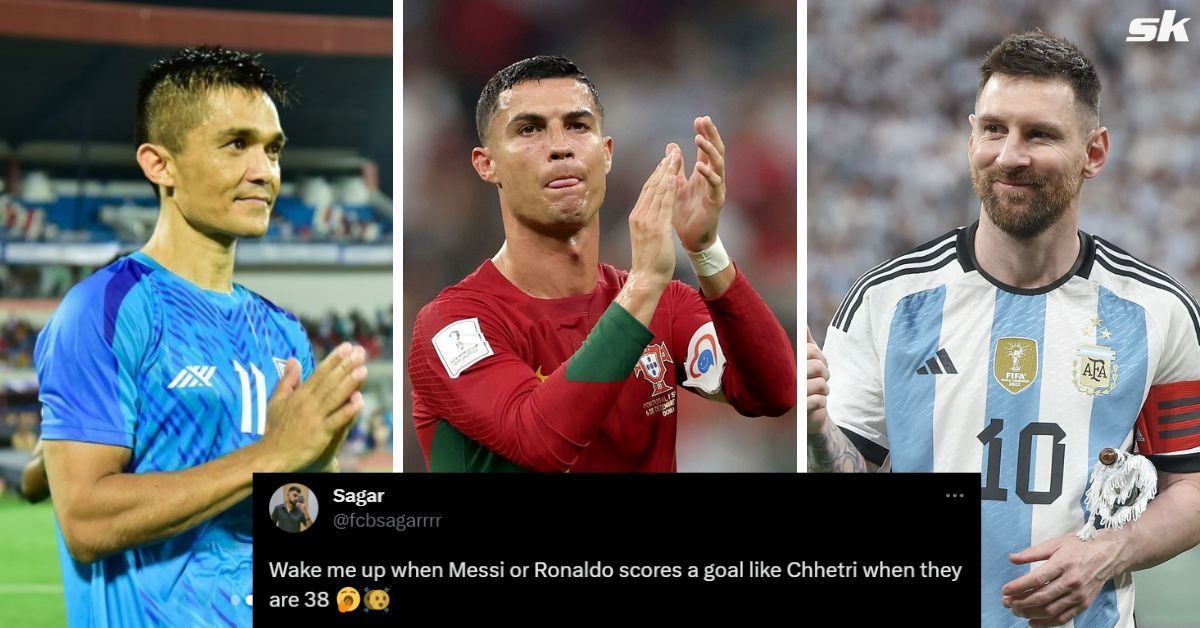 Sunil Chhetri closed in on Cristiano Ronaldo and Lionel Messi